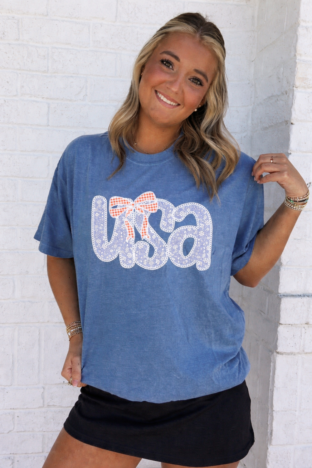 USA Lace Tee