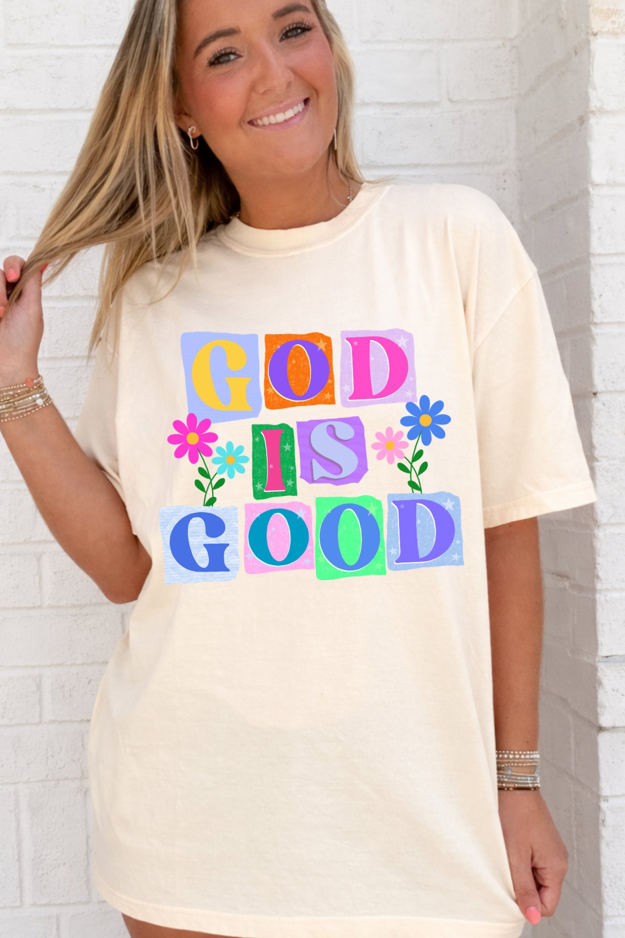 God is Good Block Tee