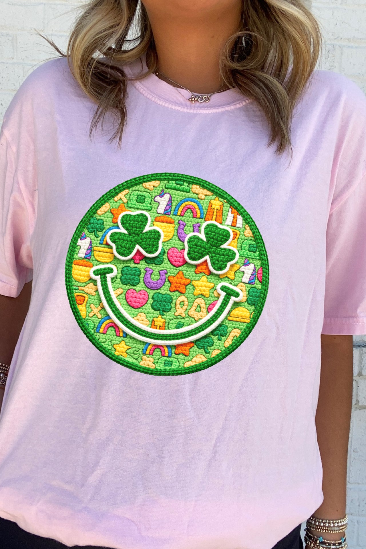 Lucky Charms Smiley Face Tee