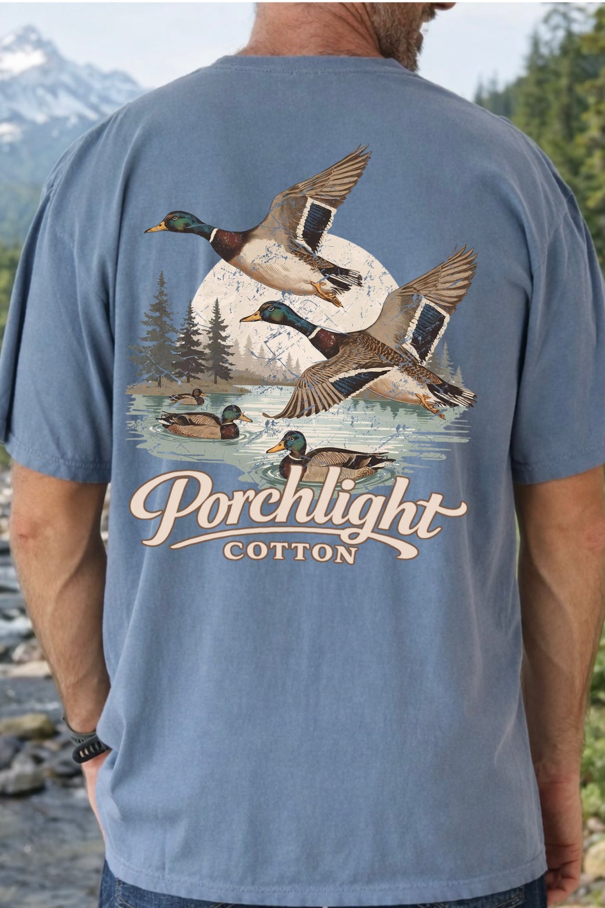 Porchlight Cotton Flying Ducks CC Tee