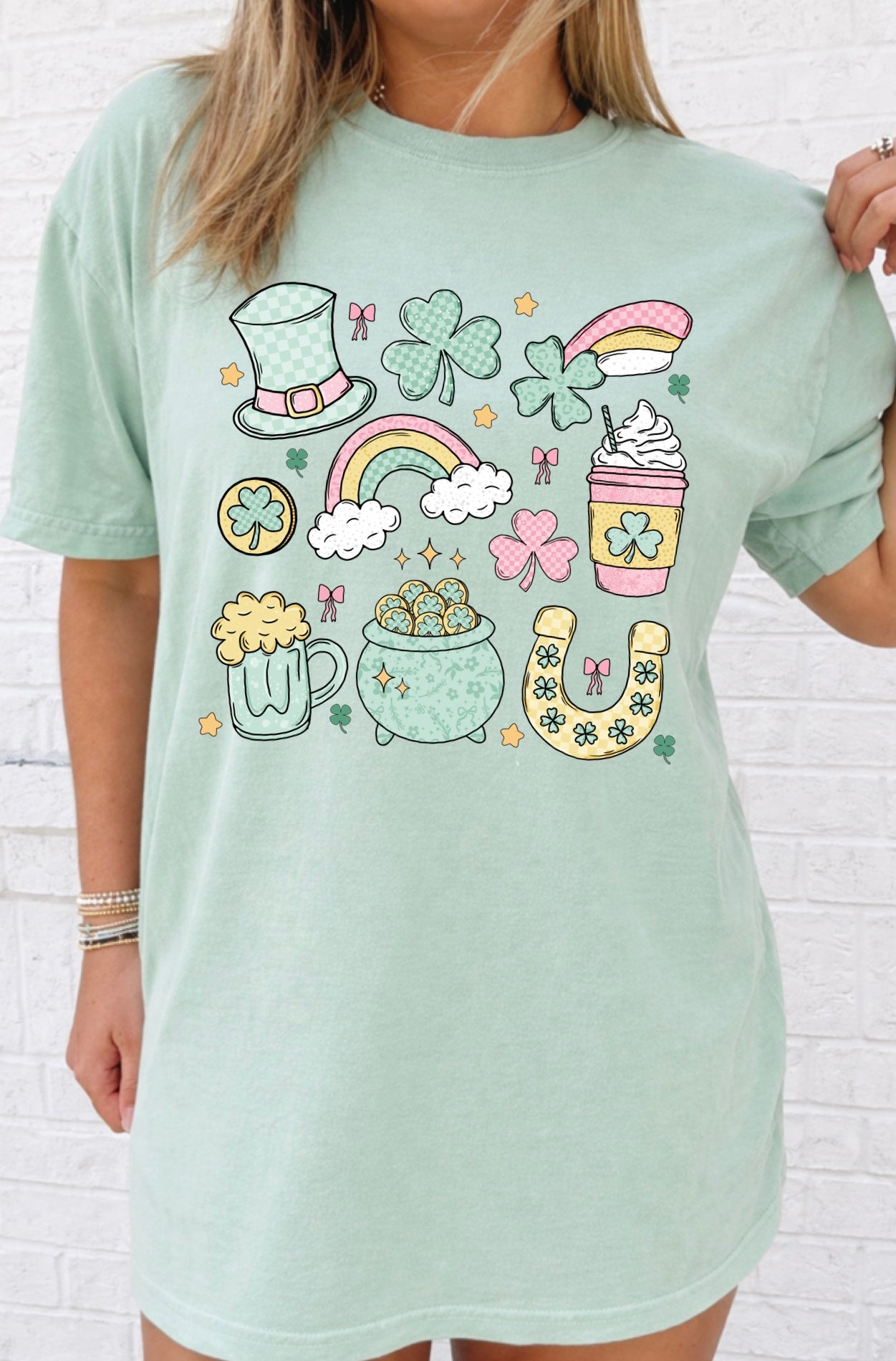Lucky Charm Collage Tee