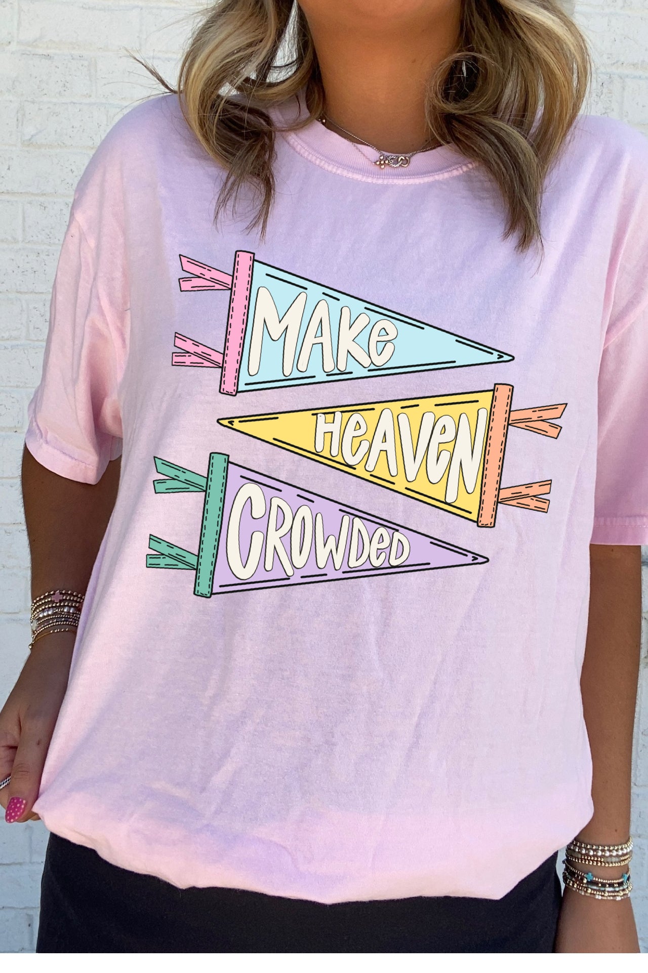 Make Heaven Crowded Pennant Tee