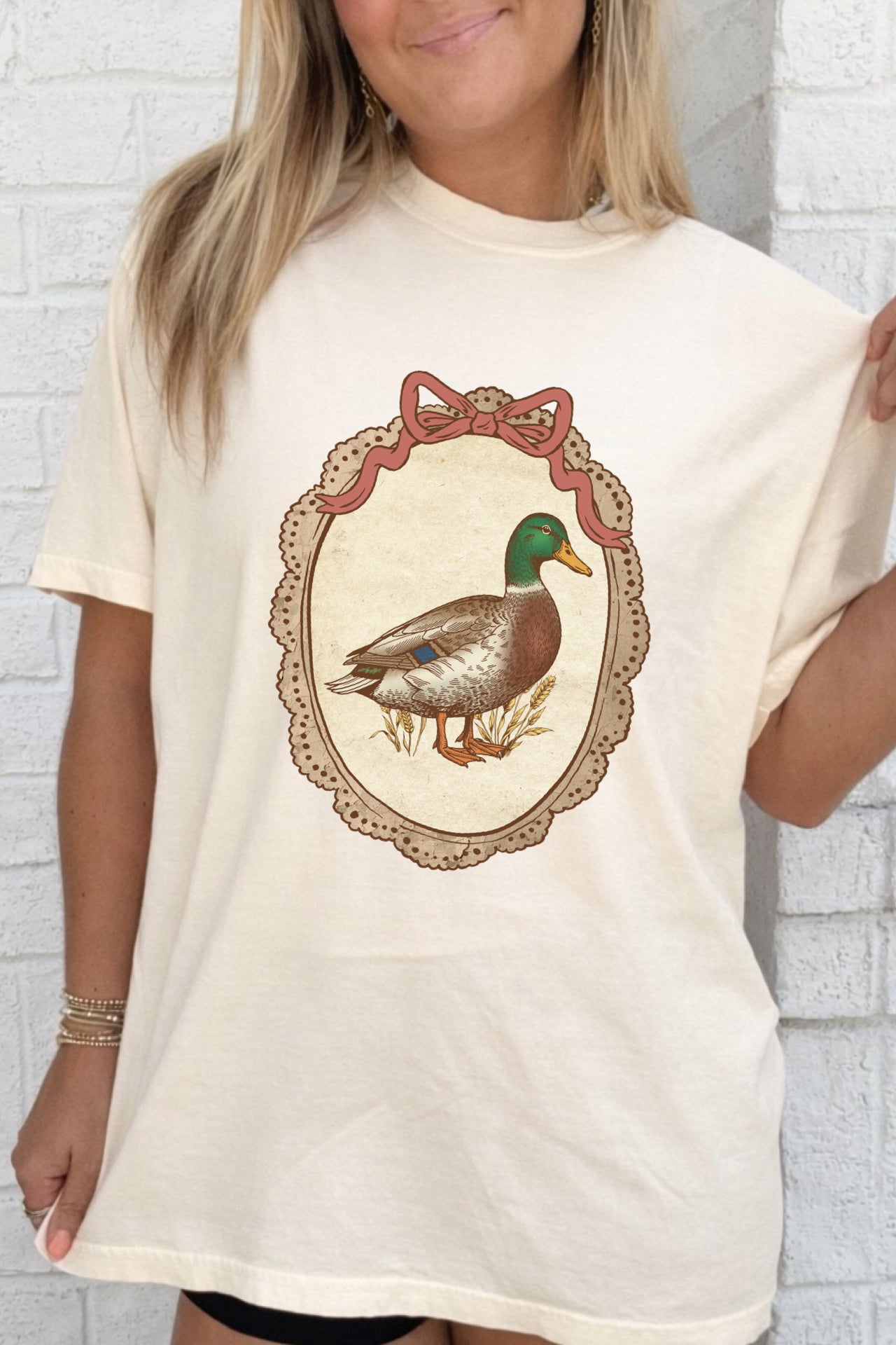 Vintage Frame Mallard Duck Tees