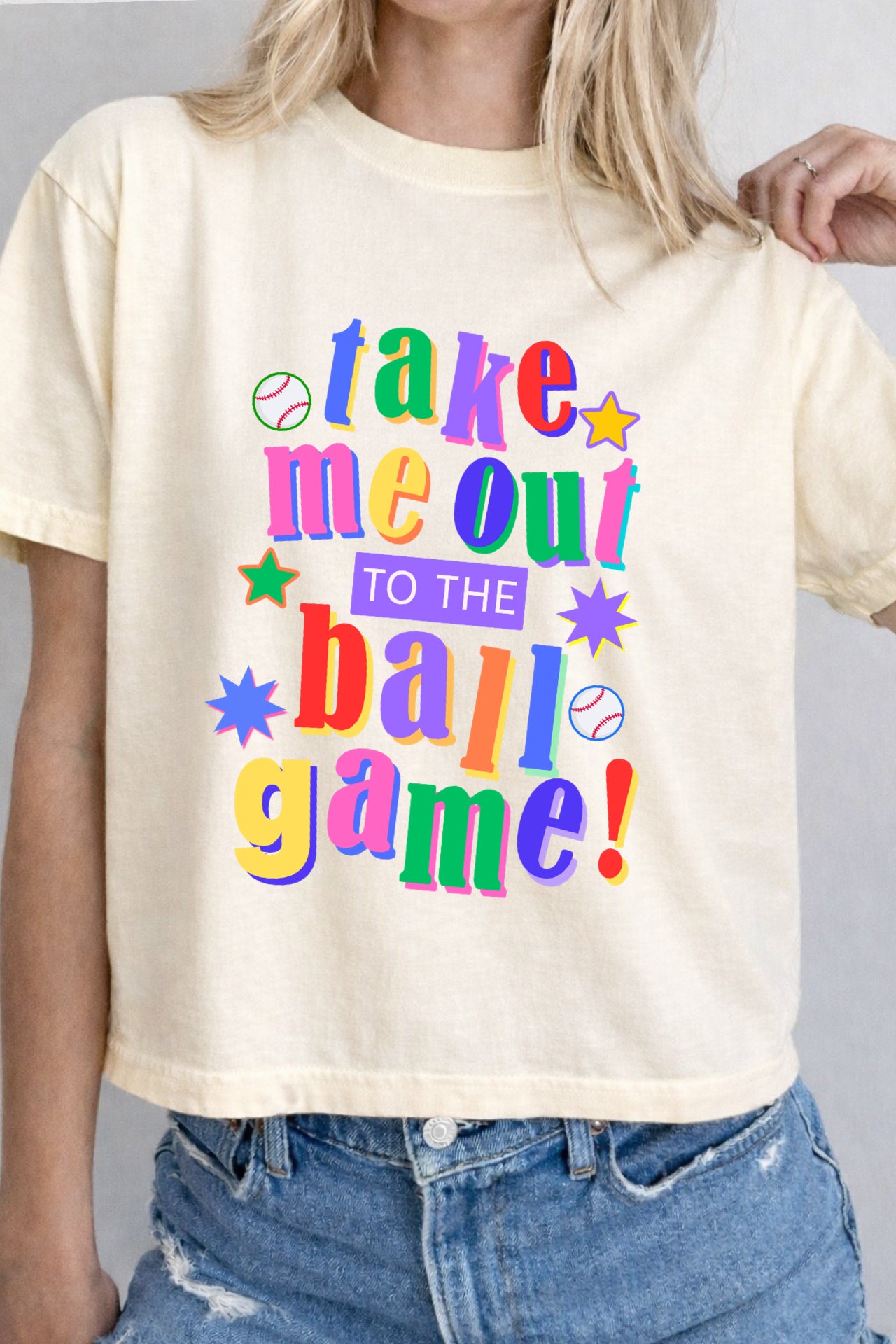 Take Me Out to the Ballgame Tees, Tanks, & Crops