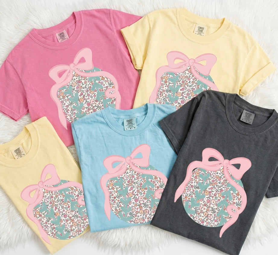 Pastel Floral Baseball / Softball Tees and Tanks
