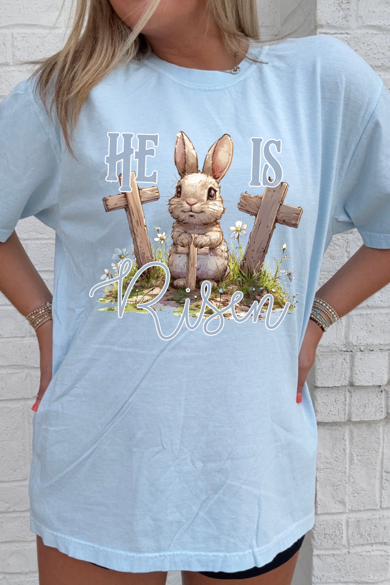 He is Risen Bunny Tee