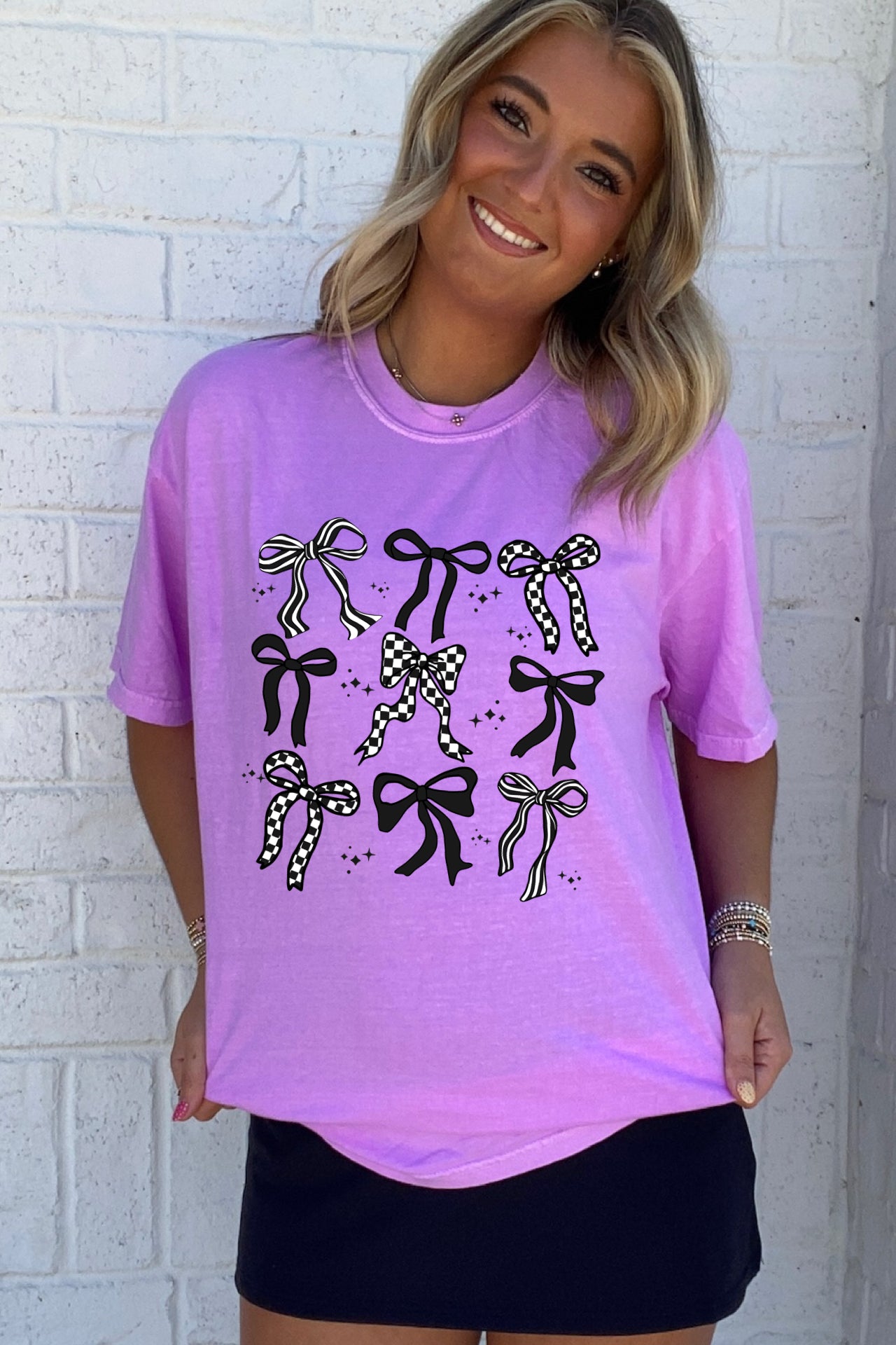 Black & White Bow Tee