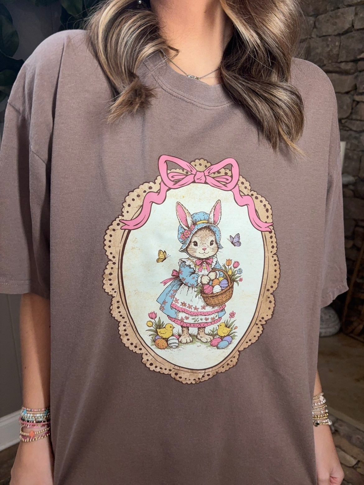 Vintage Frame Bunny Tees