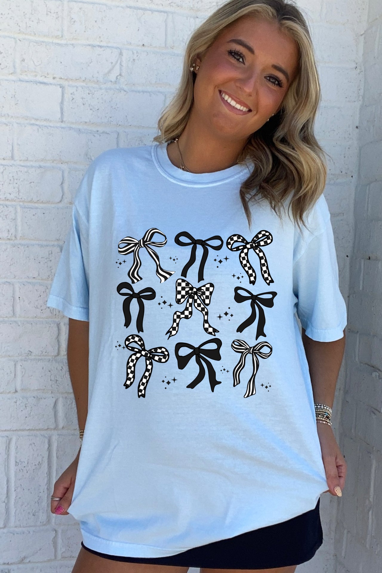 Black & White Bow Tee