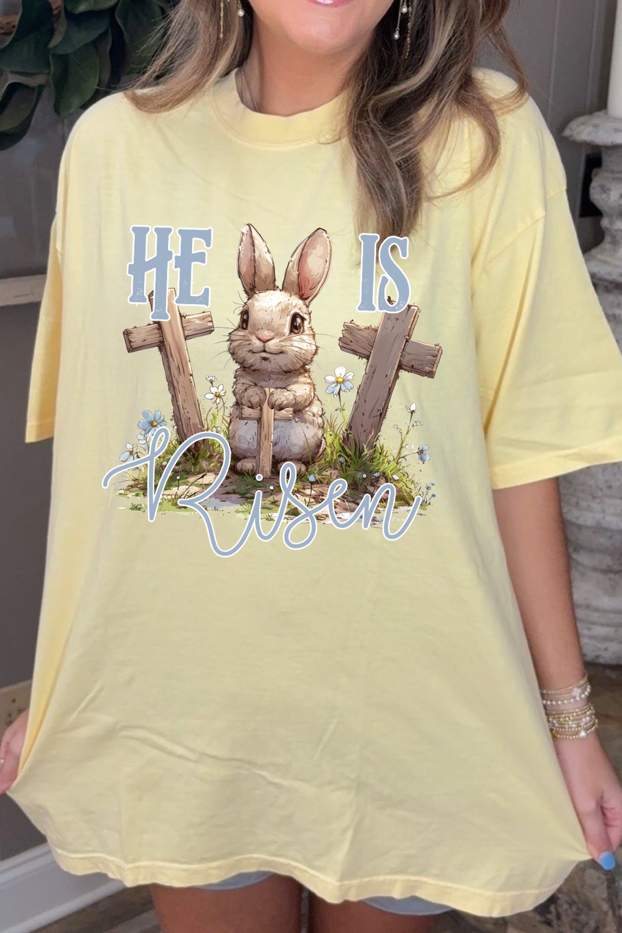 He is Risen Bunny Tee