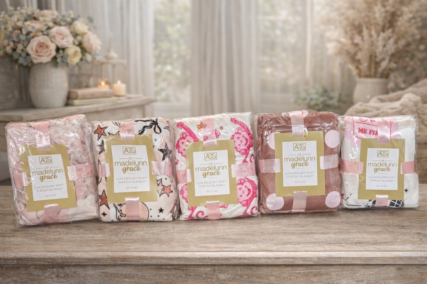 Madelynn Grace Luxe Fleece Blankets