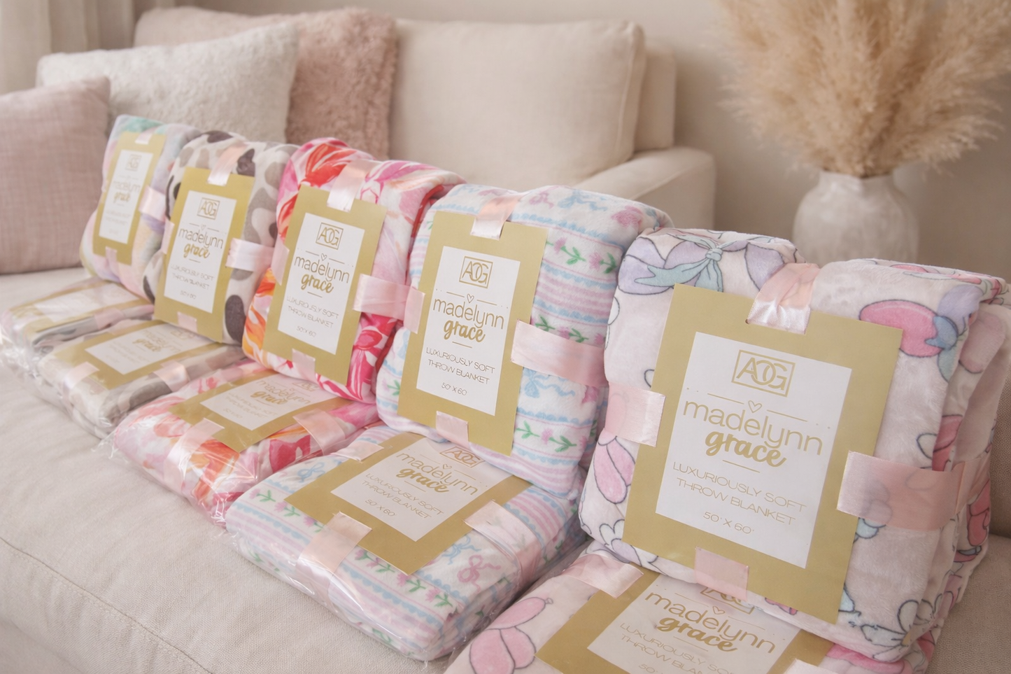 Madelynn Grace Luxe Fleece Blankets