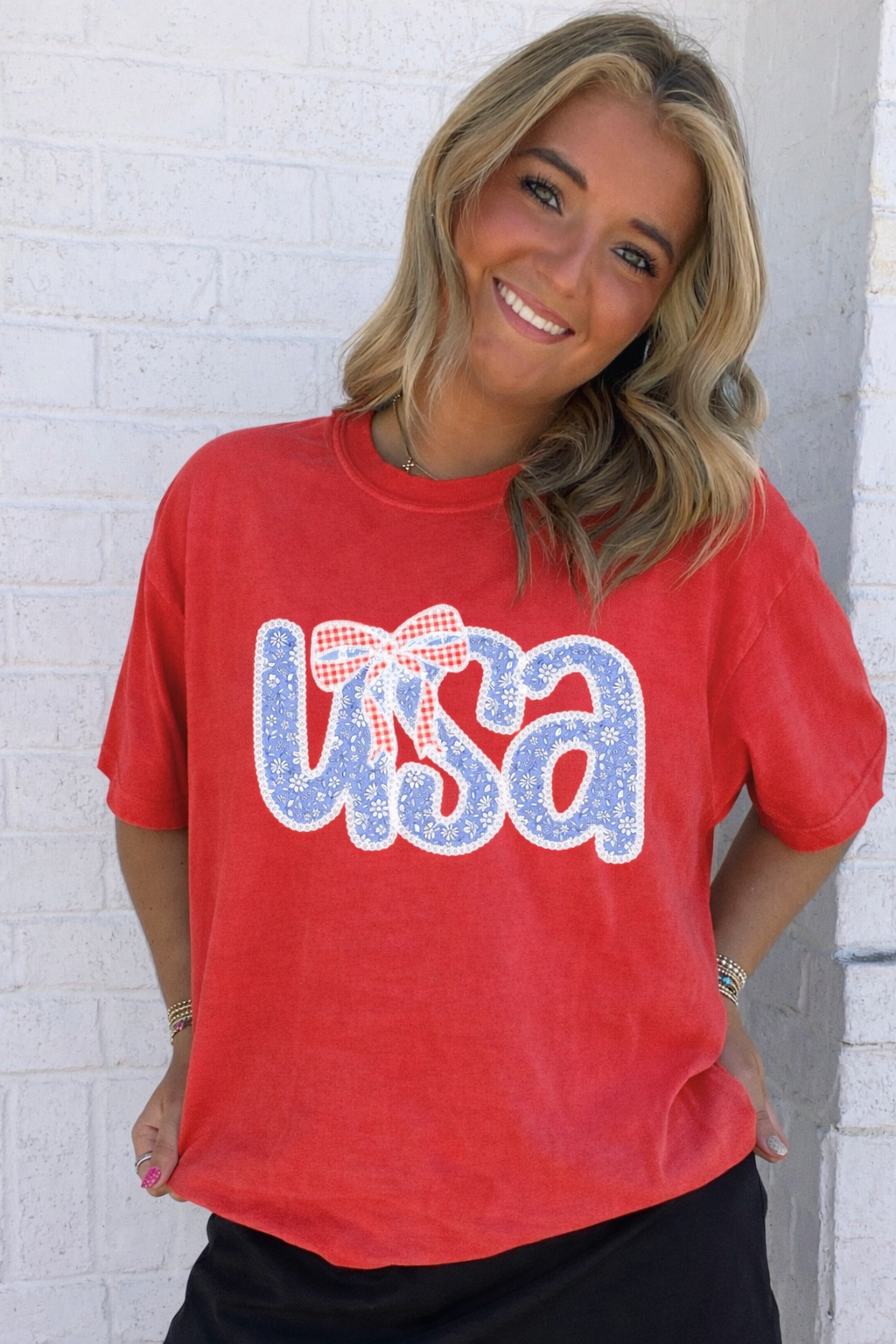 USA Lace Tee