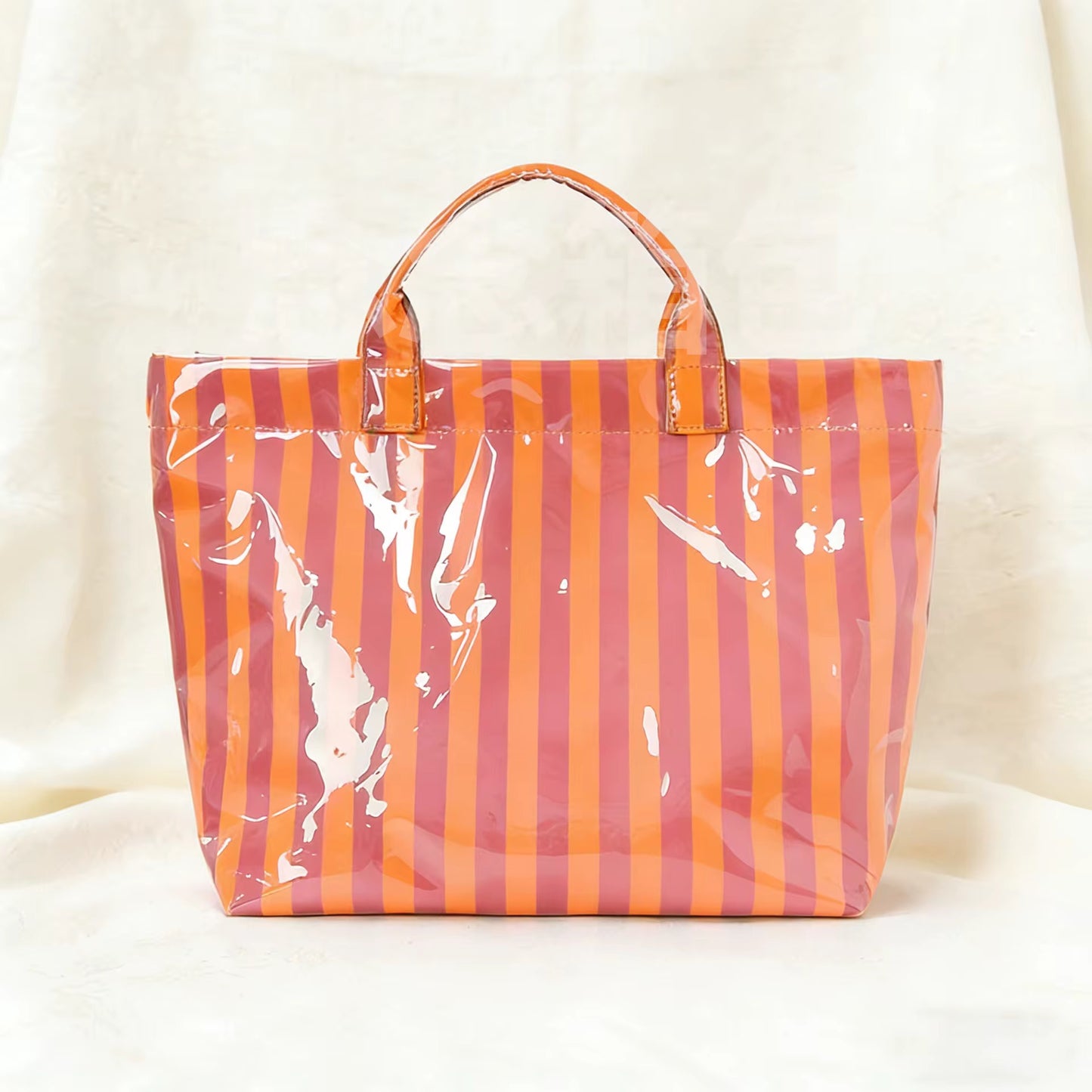 Striped PVC Bag - preorder