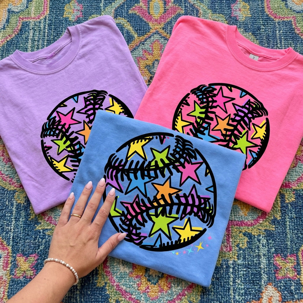 Star Baseball / Softball tees