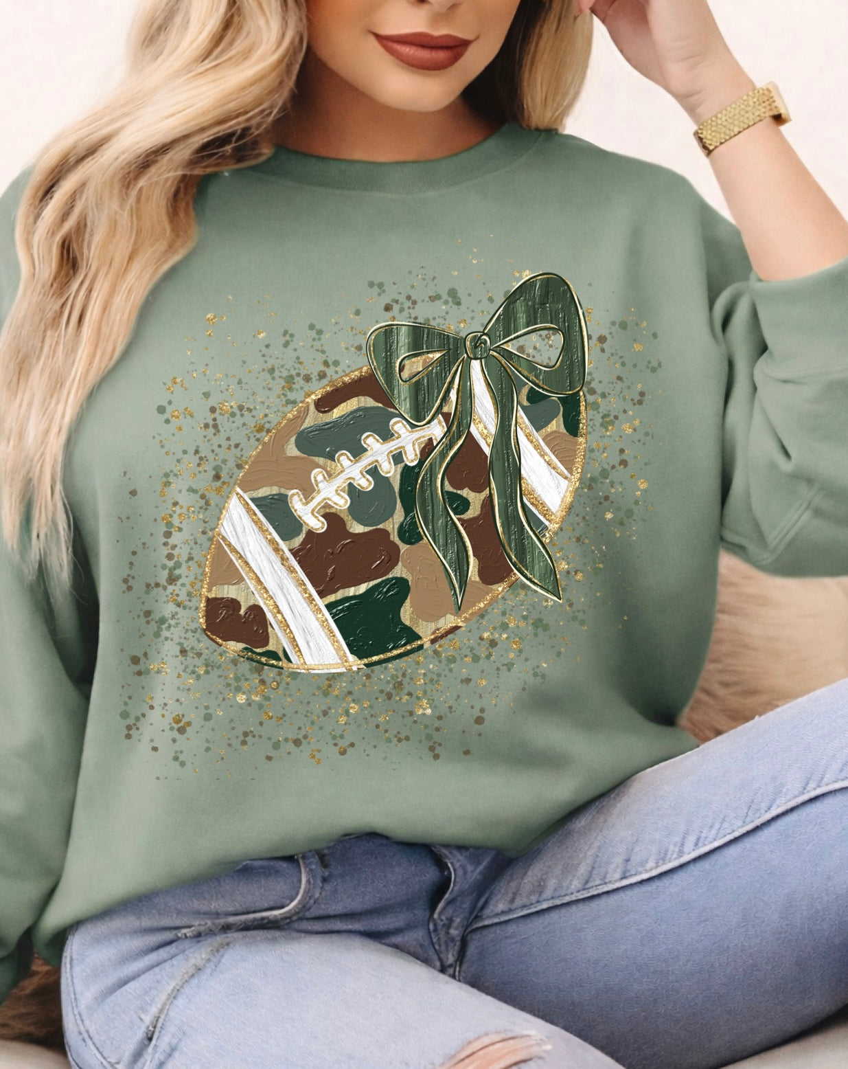Camo Football Tees & Sweatshirts