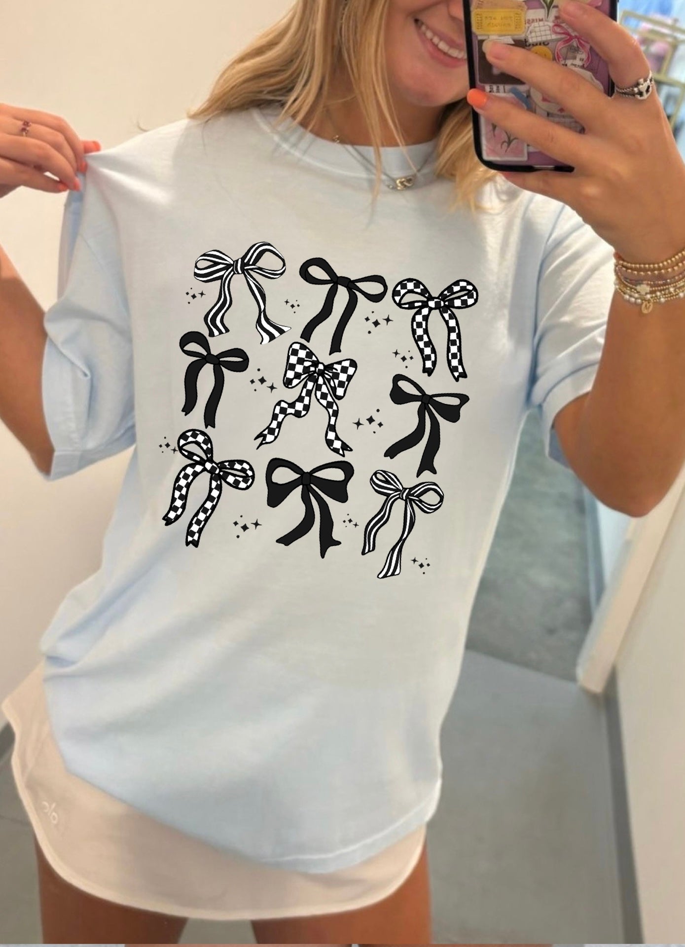 Black & White Bow Tee
