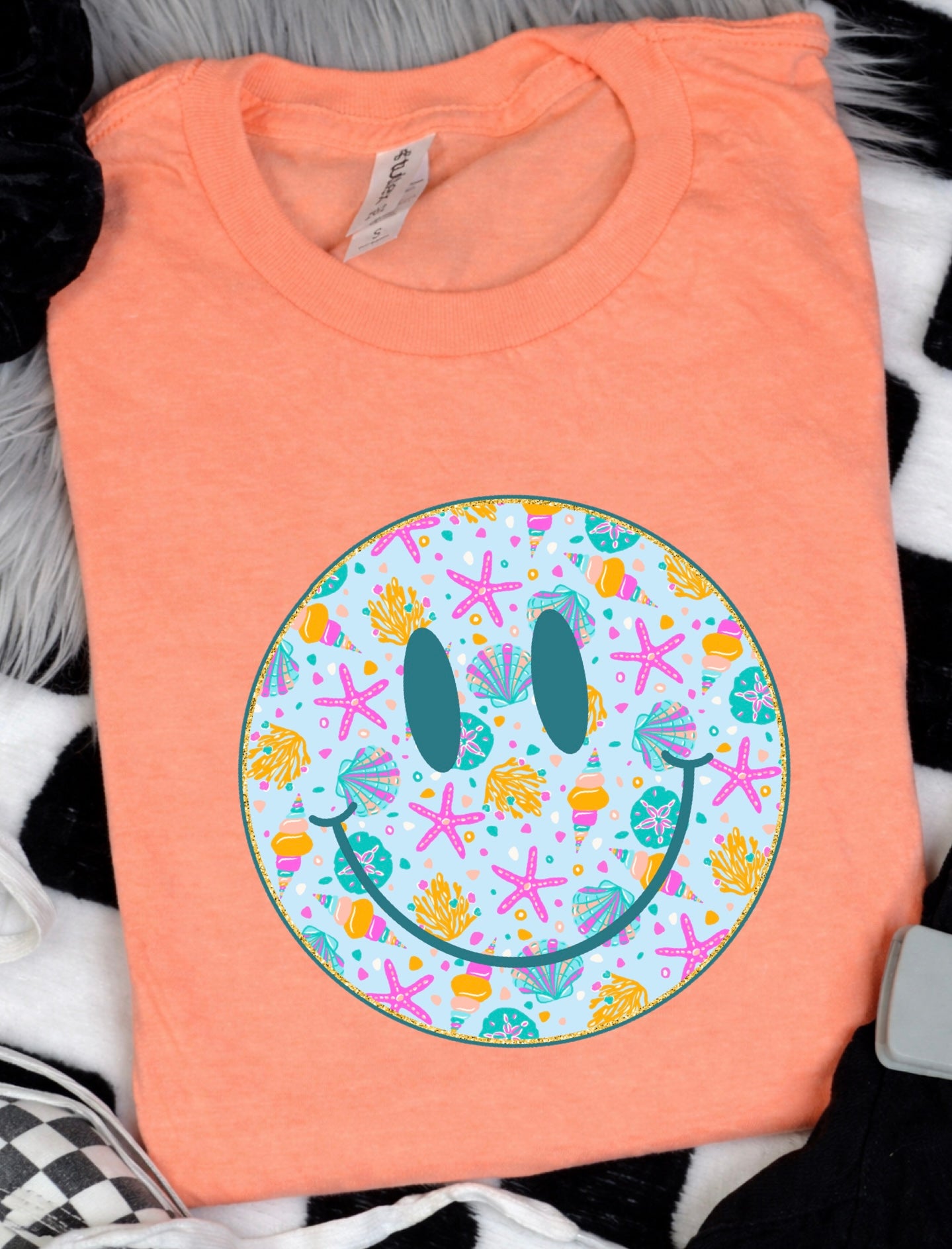 Beach Smiley Tees
