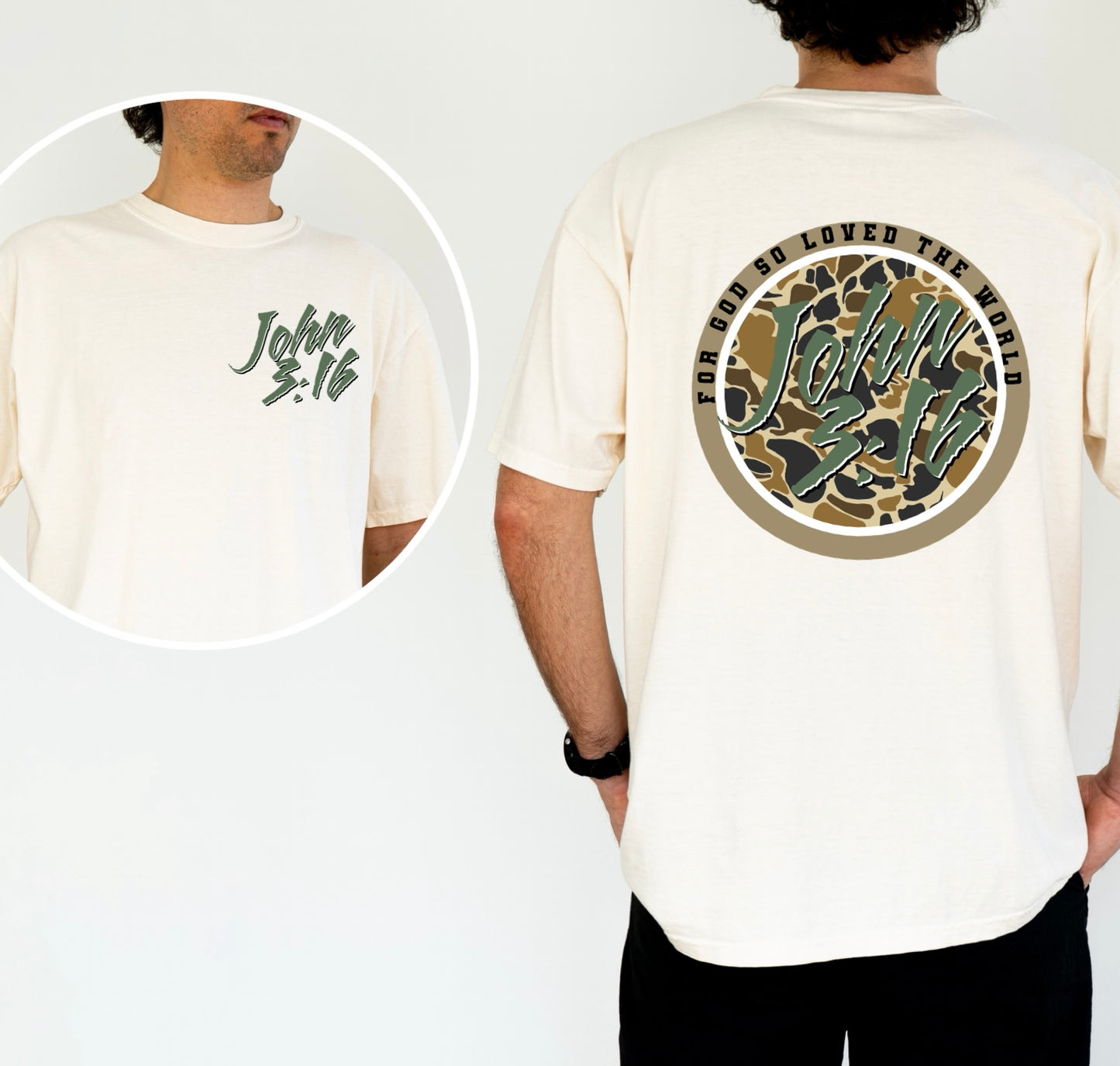 John 3:16 Camo CC Tee