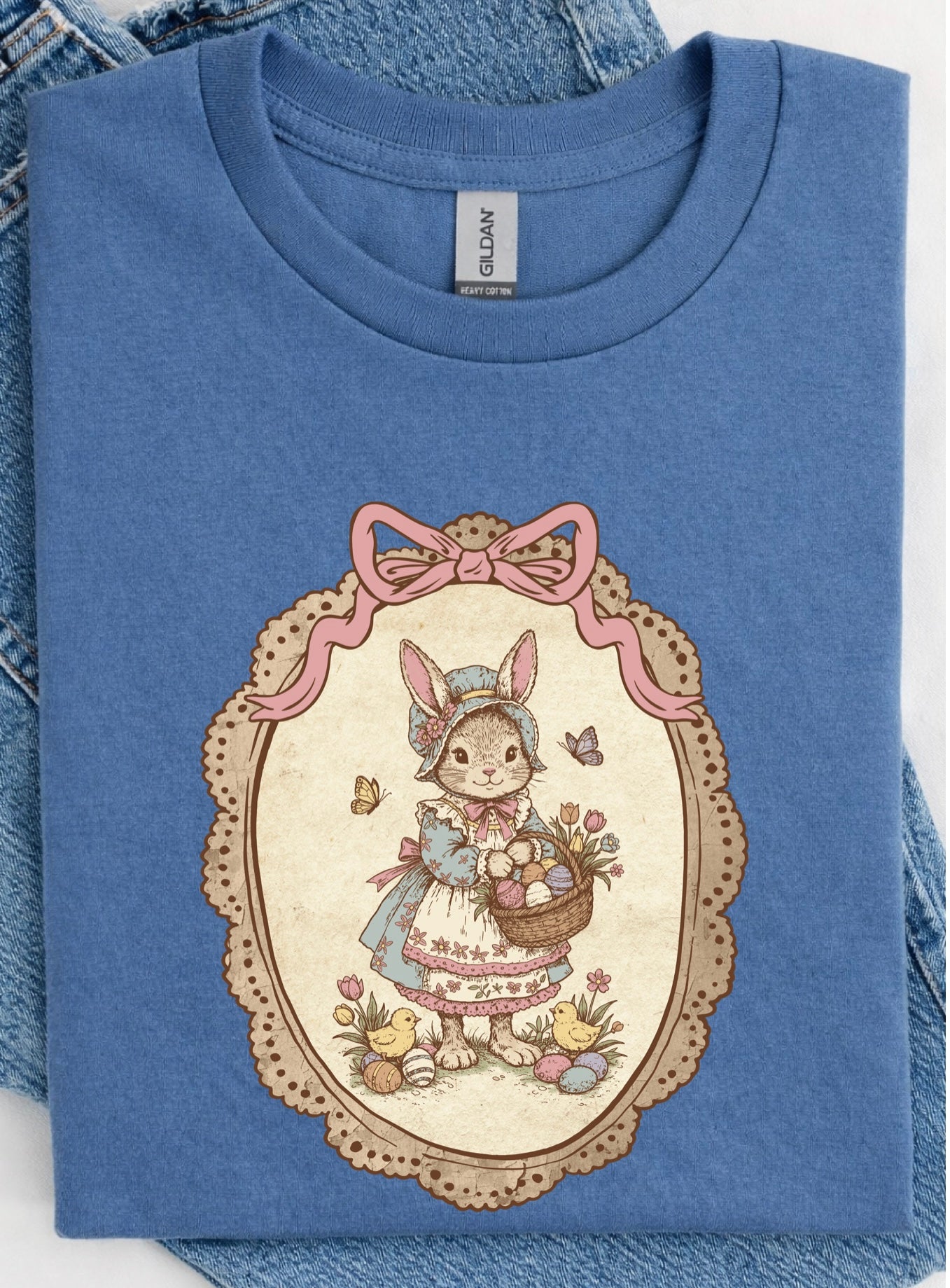 Vintage Frame Bunny Tees