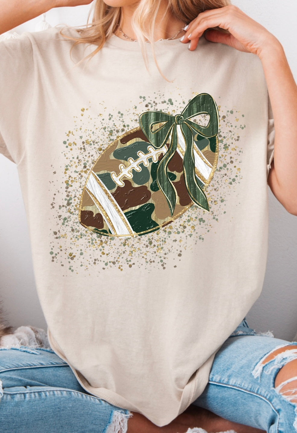 Camo Football Tees & Sweatshirts