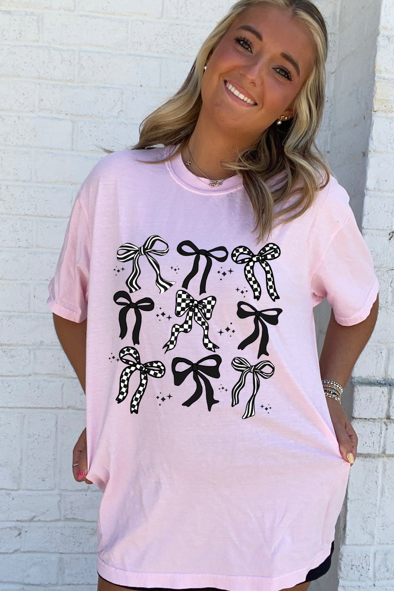 Black & White Bow Tee