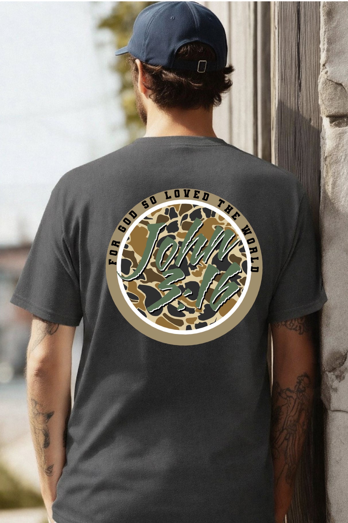 John 3:16 Camo CC Tee