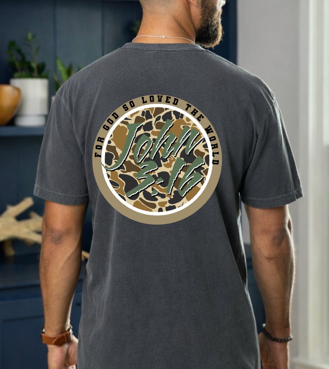 John 3:16 Camo CC Tee