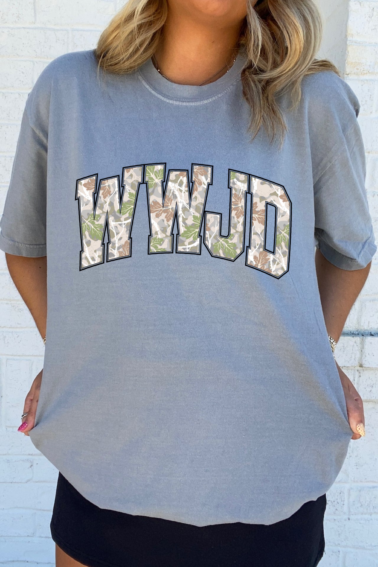 Camo WWJD Tee