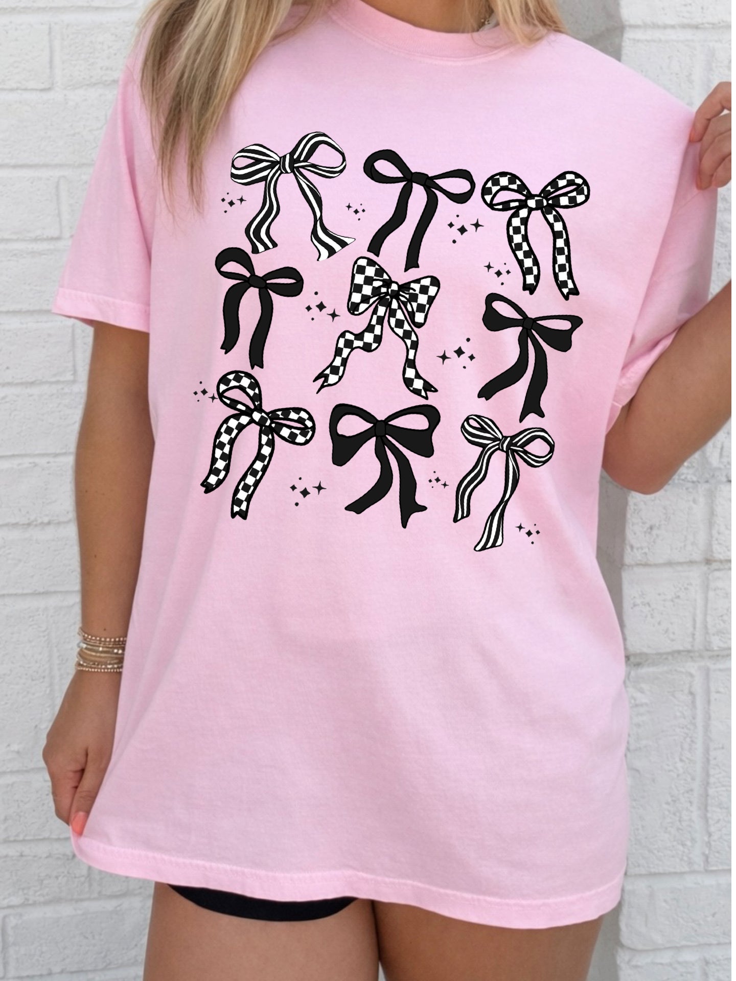 Black & White Bow Tee