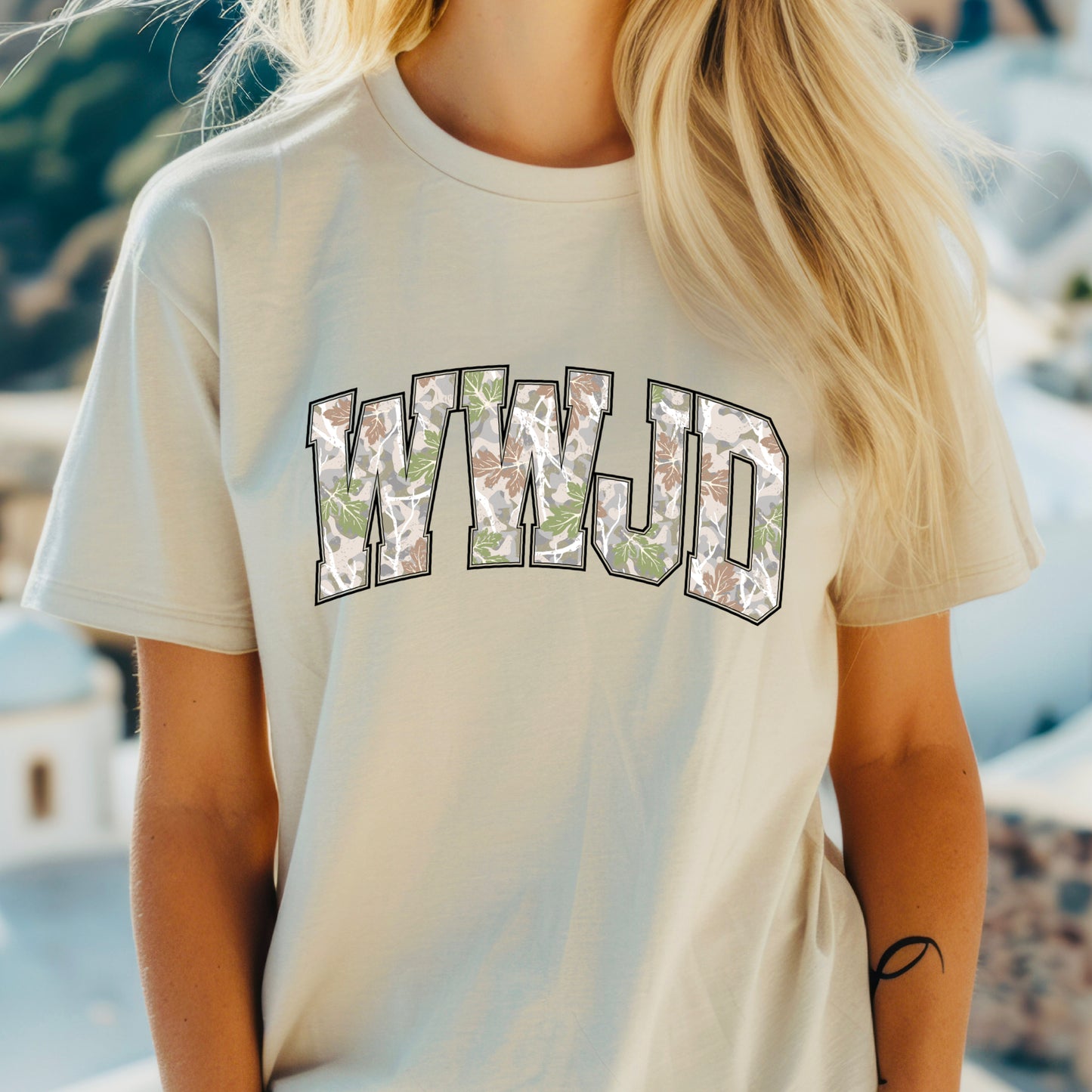 Camo WWJD Tee