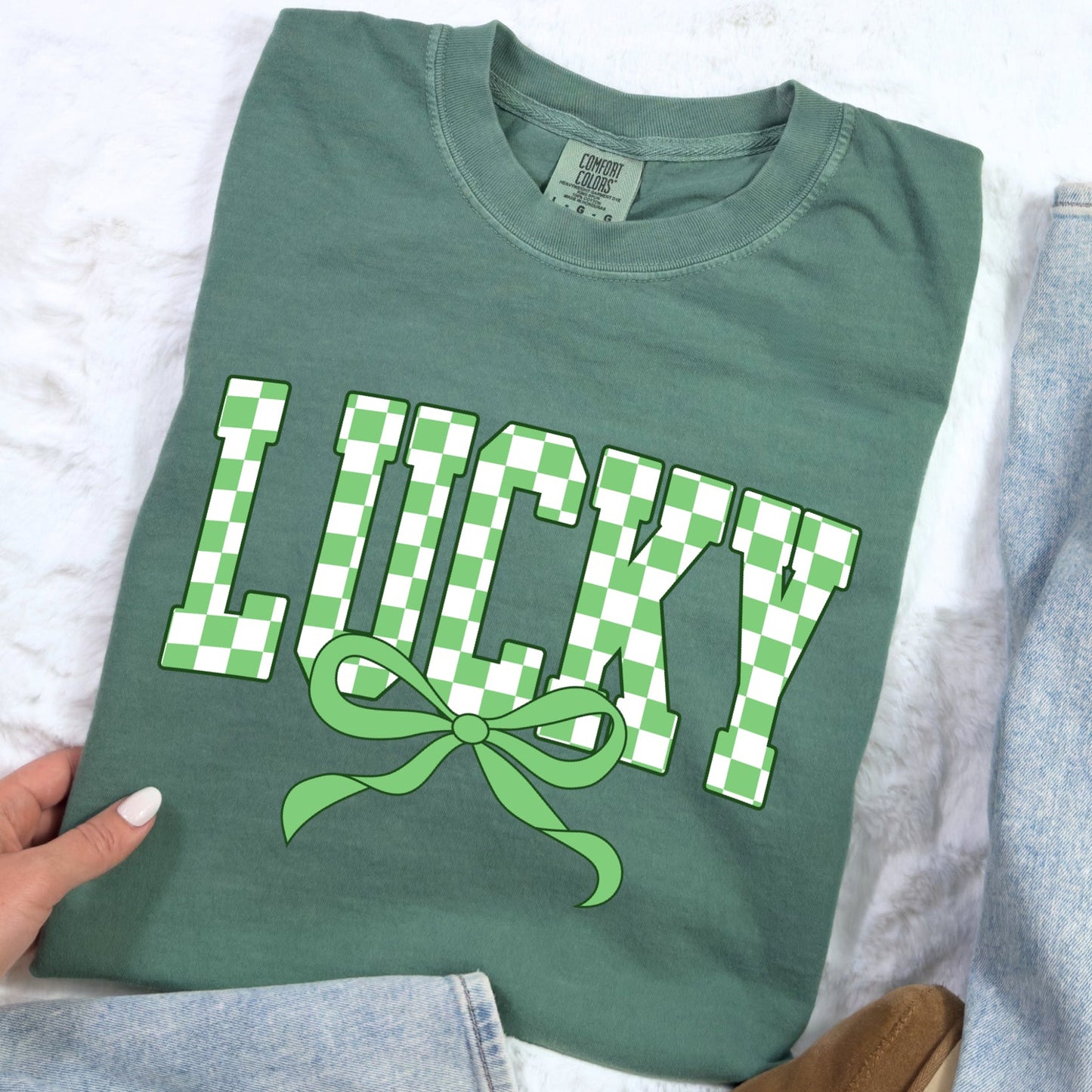 Checkered Lucky CC Tee