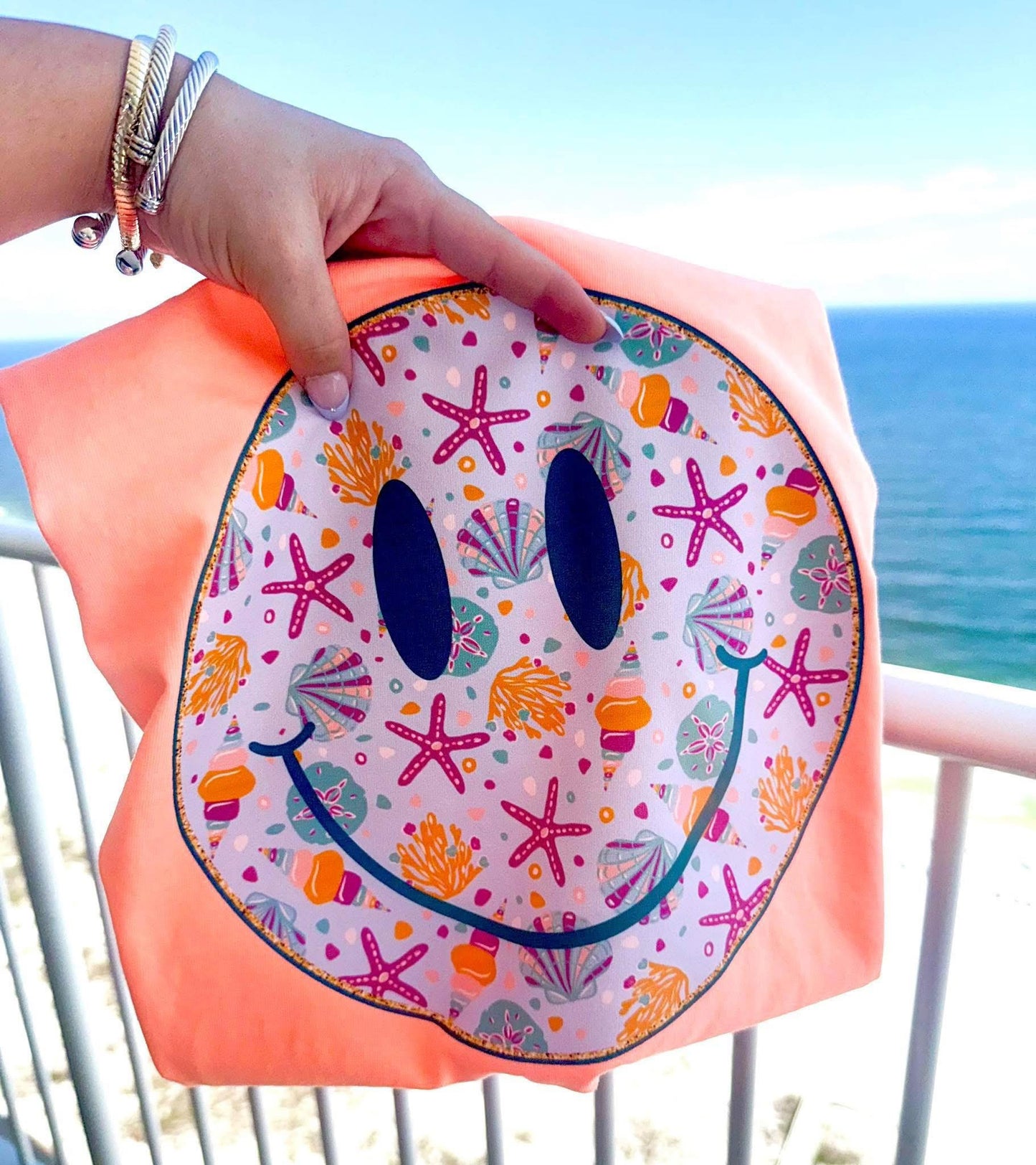 Beach Smiley Tees