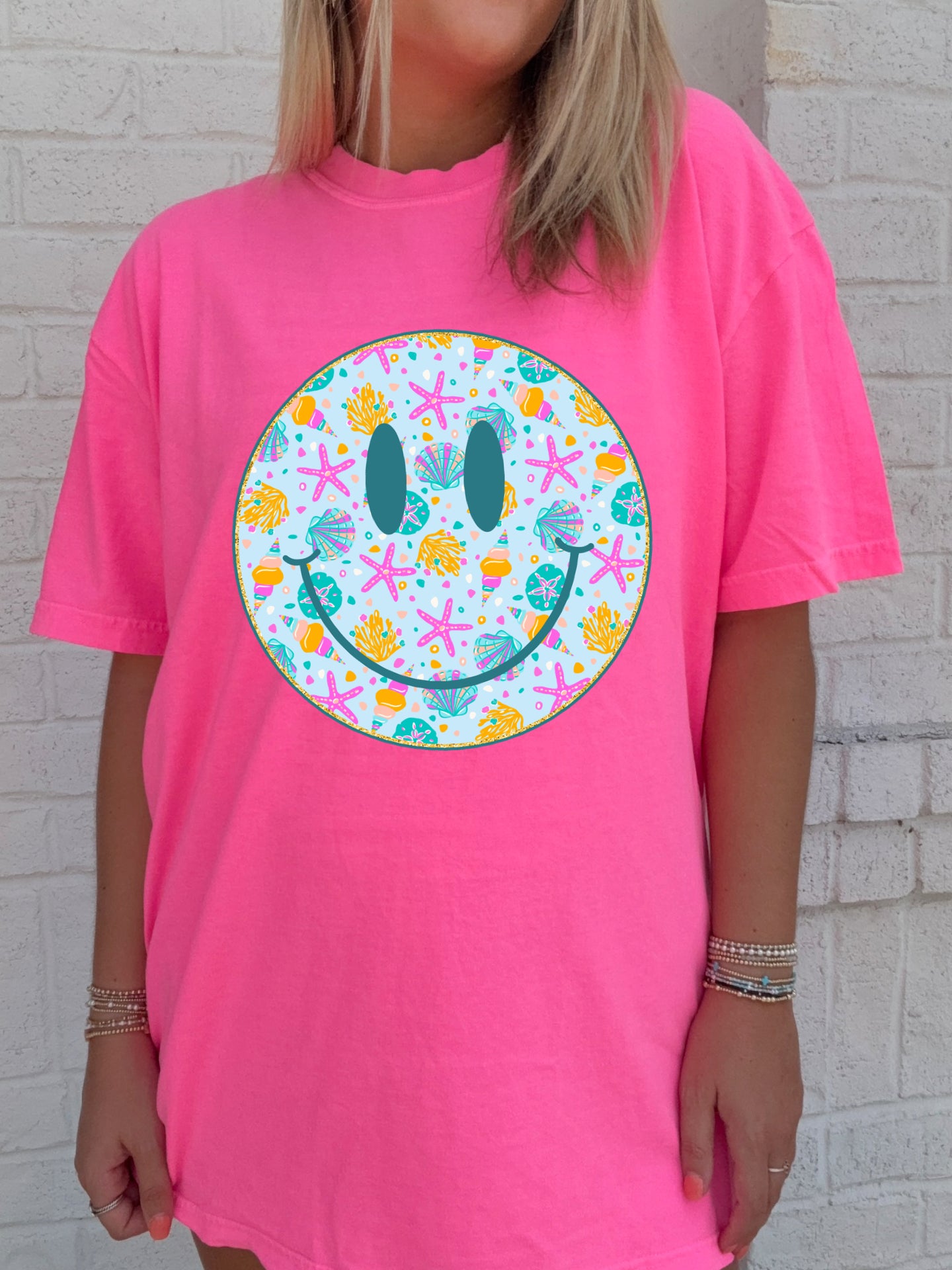 Beach Smiley Tees