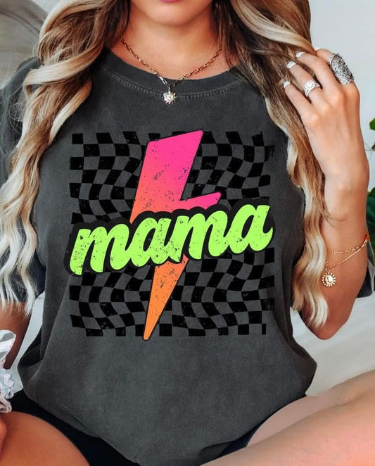 Neon Bolt Mama Tee