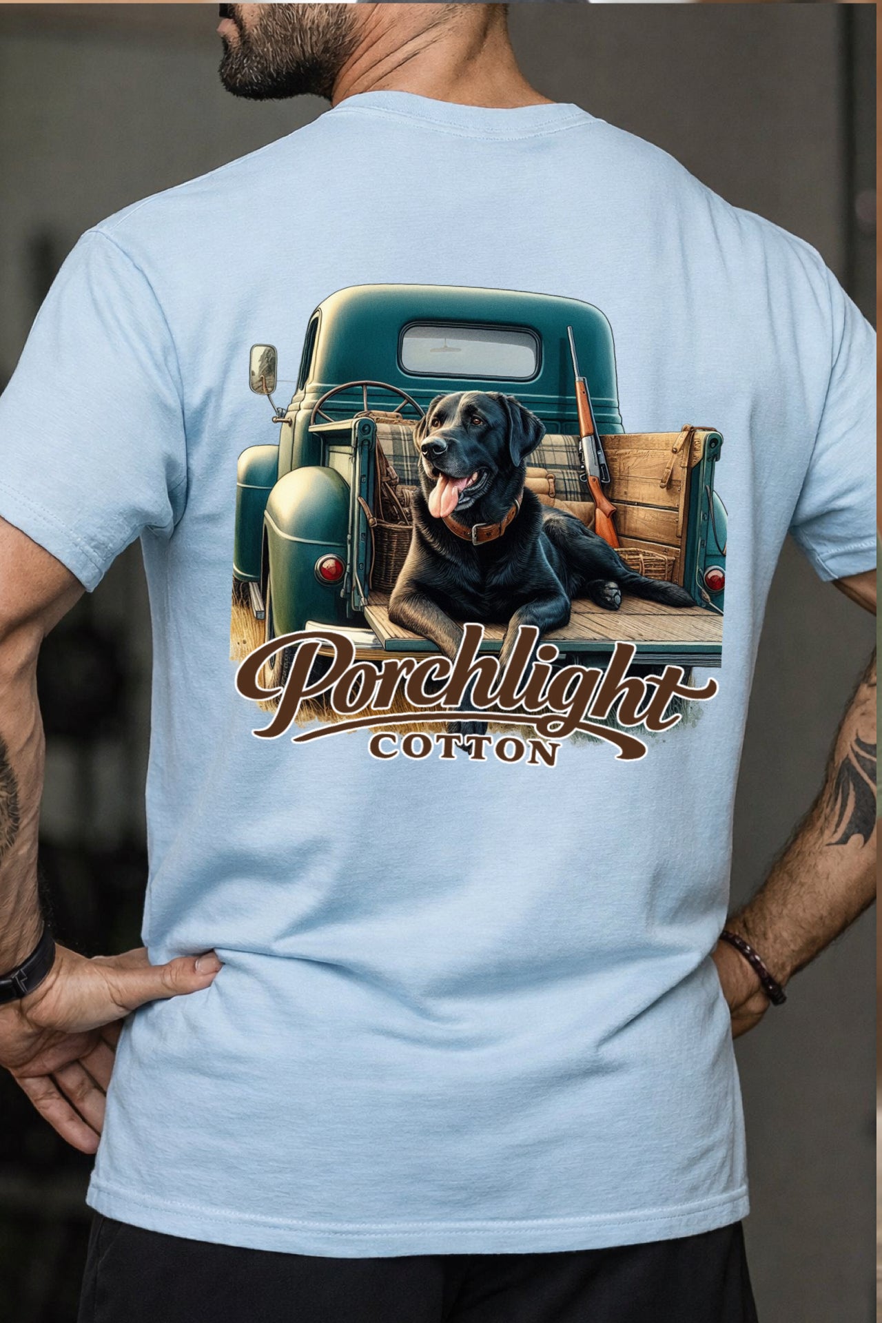 Porchlight Cotton Dog in Truck Tees