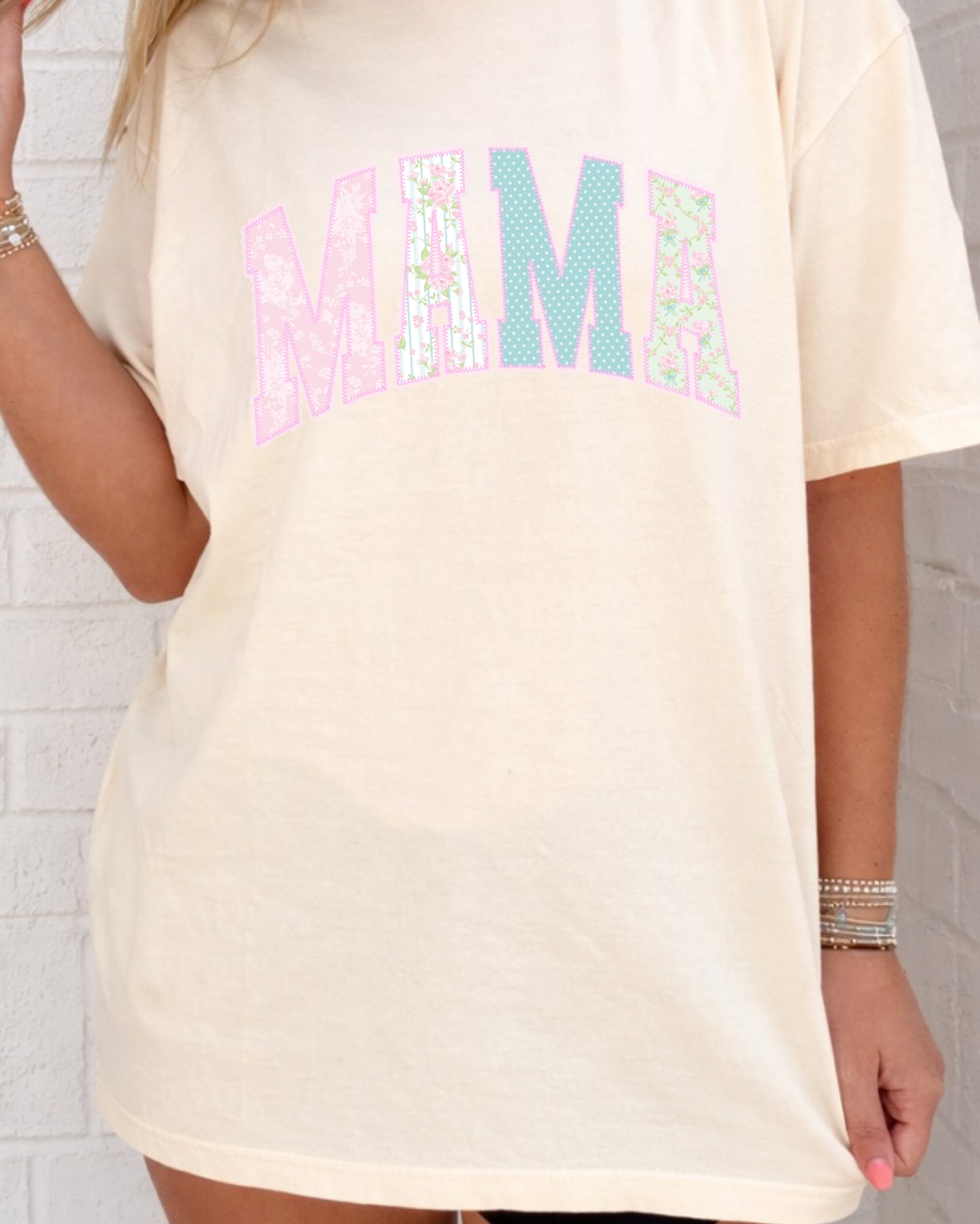 Coquette Seersucker Mama Tees
