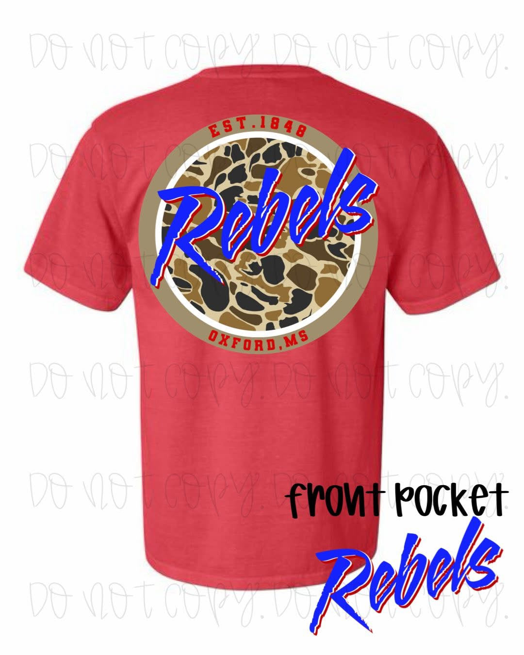 Camo Rebels Pocket Tee