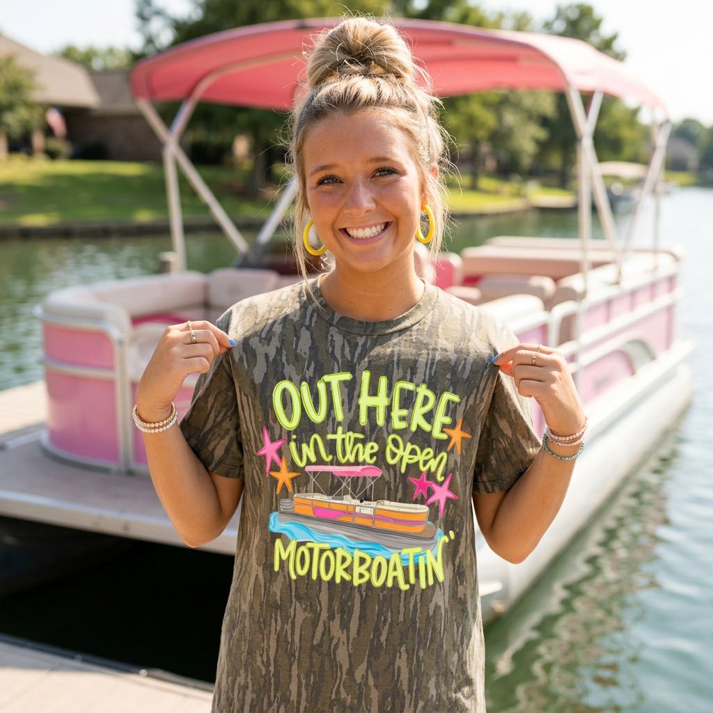 Mossy Oak Motorboatin' Tee