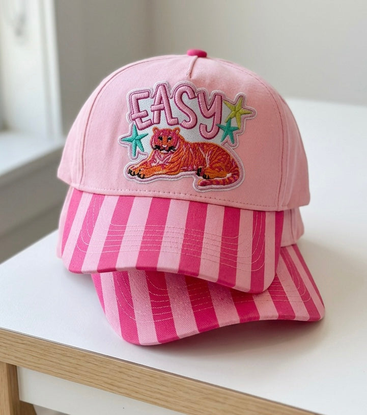 Easy Tiger Striped Hat with Patch (PREORDER)