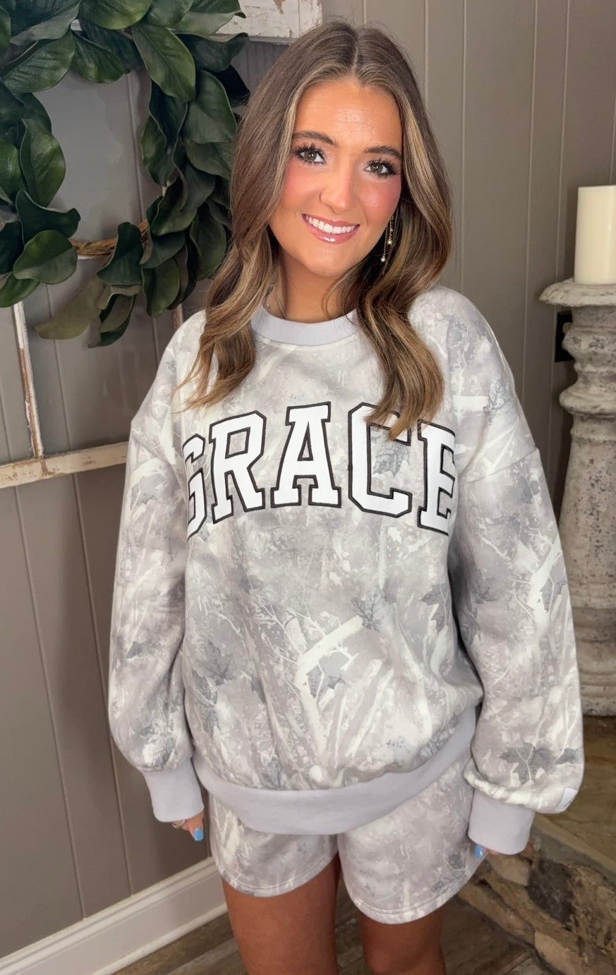 Grace Embroidered Camo Set