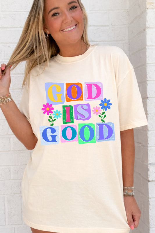 God is Good Block Tee