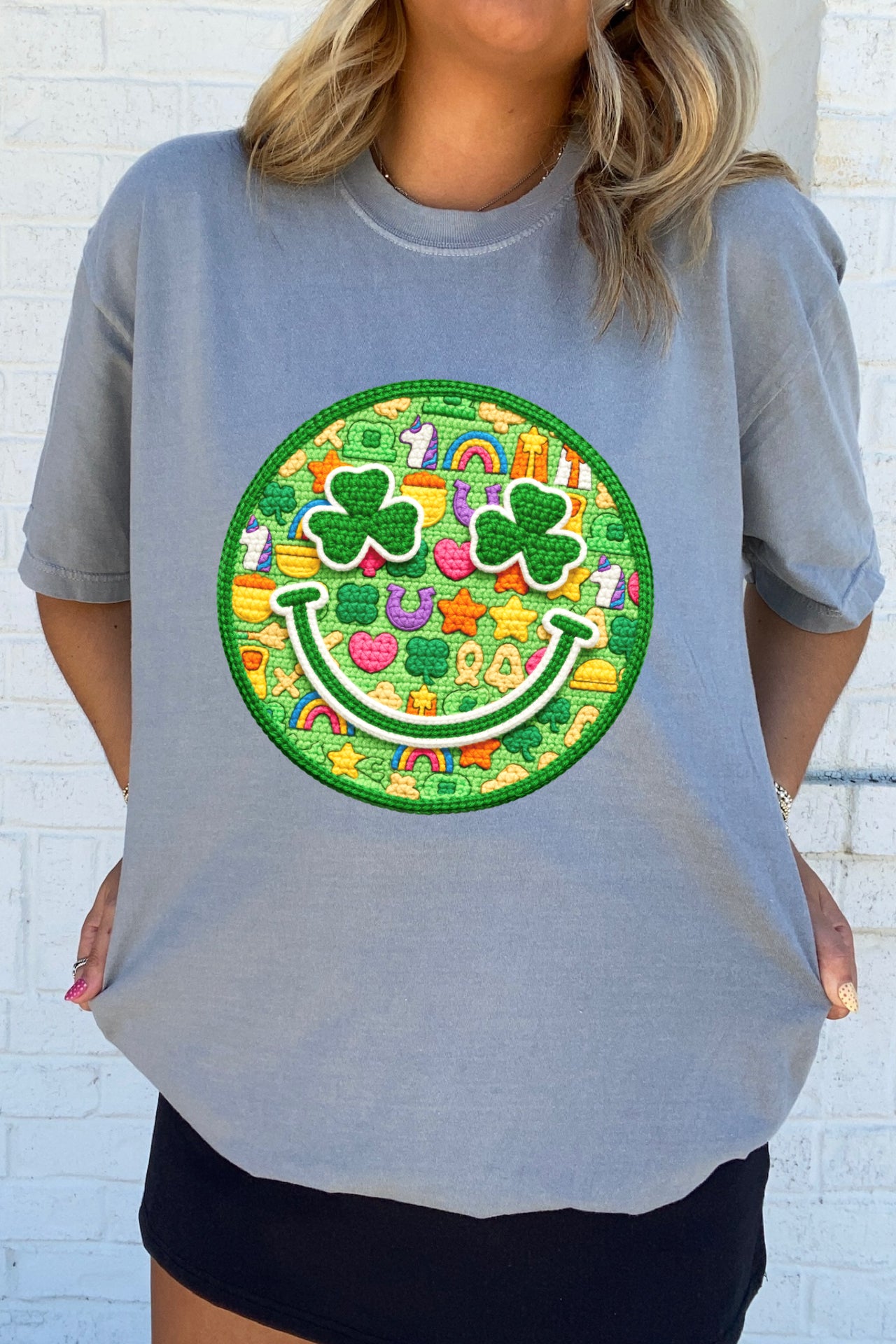 Lucky Charms Smiley Face Tee