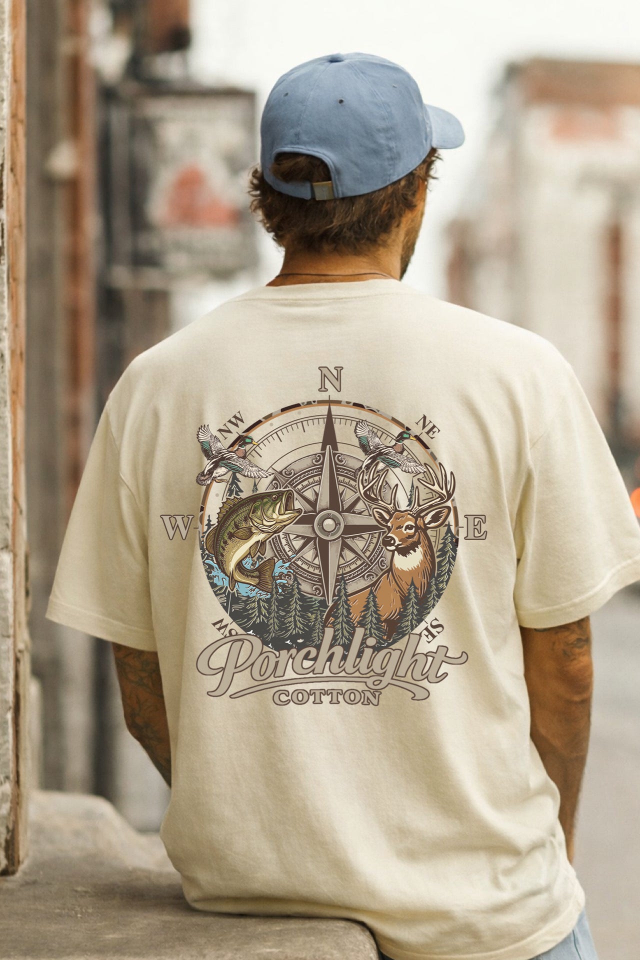 Porchlight Cotton Compass CC Tee