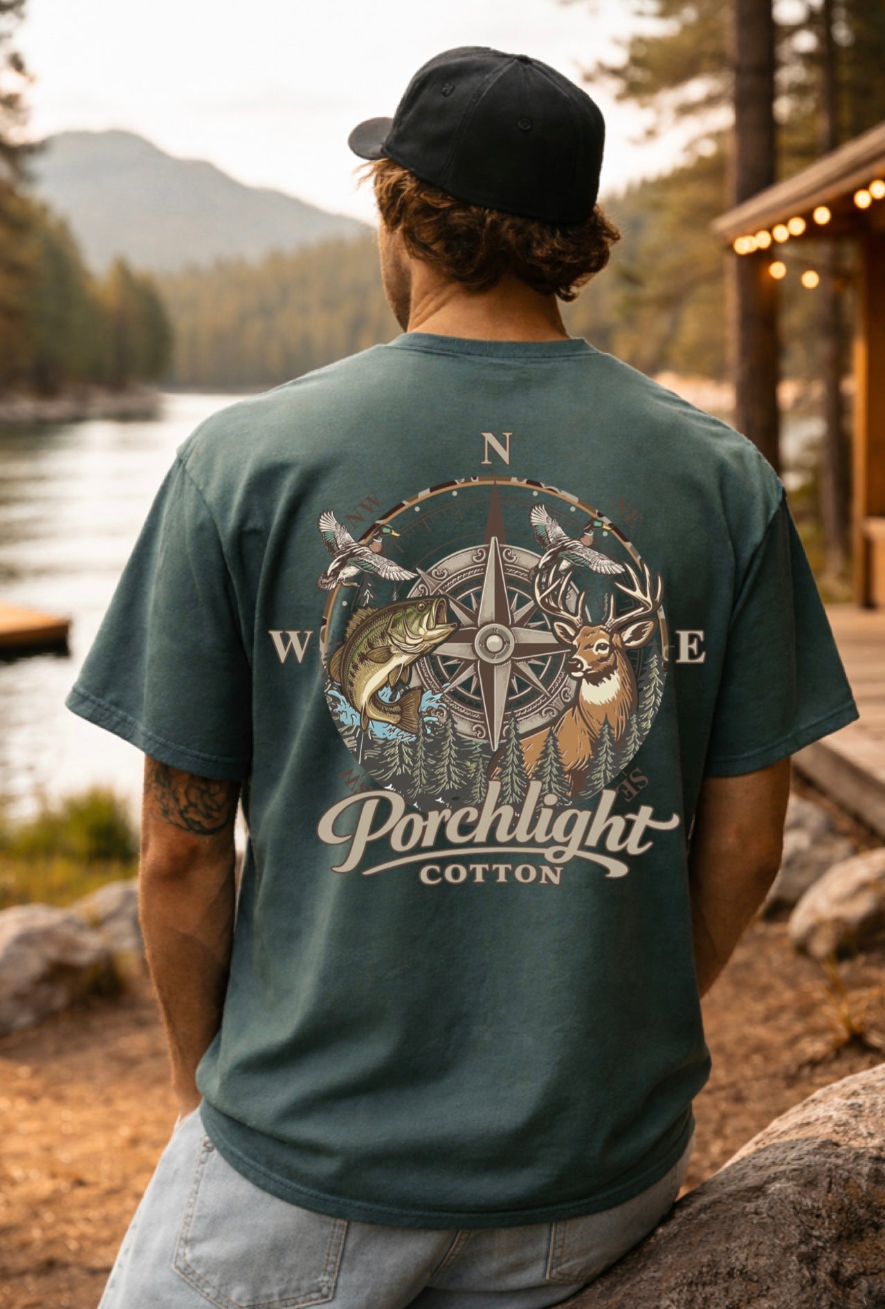 Porchlight Cotton Compass CC Tee