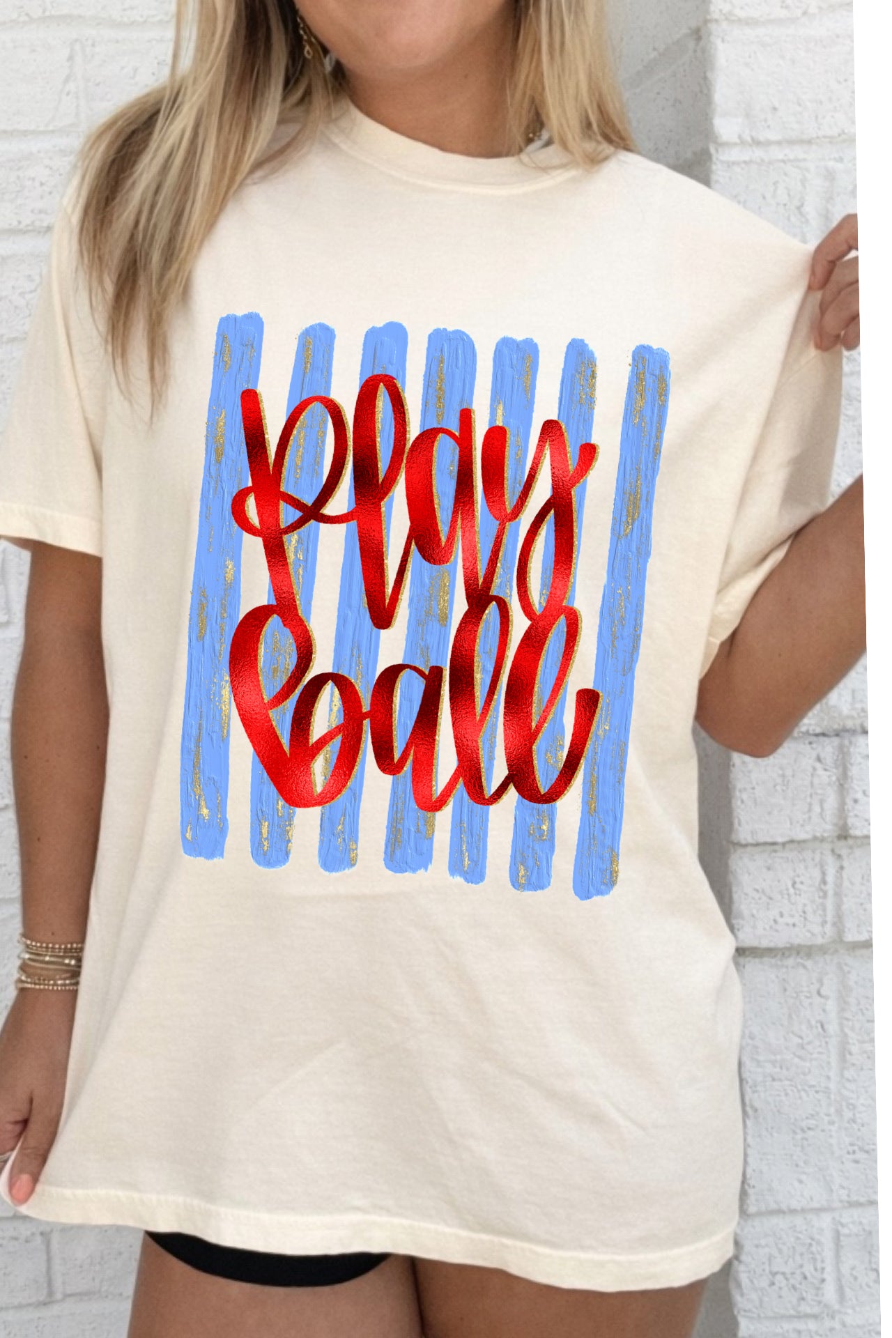 Play Ball Stripes Tee