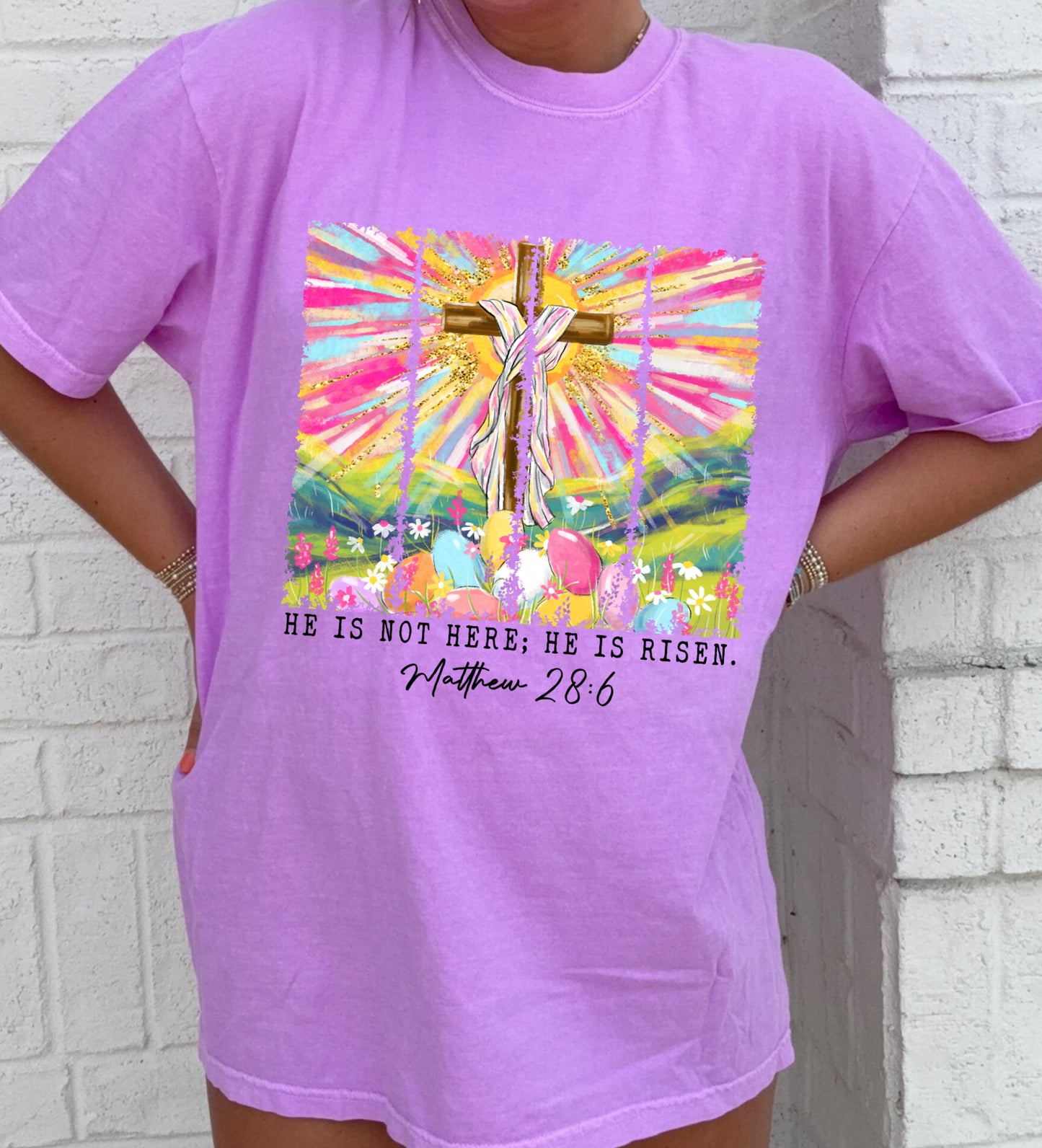 He is Not Here; He is Risen Tee