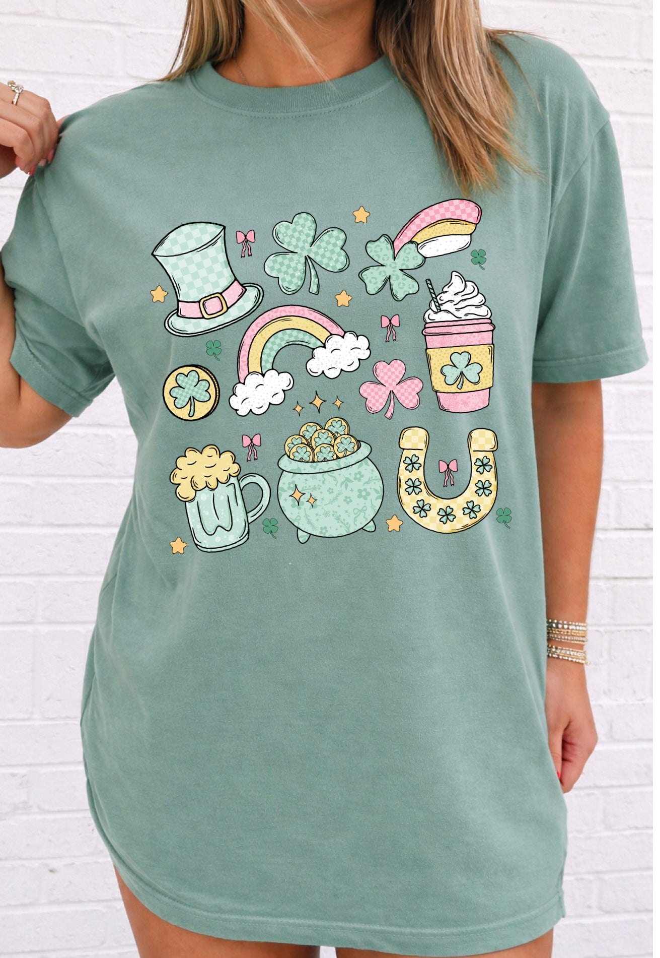 Lucky Charm Collage Tee