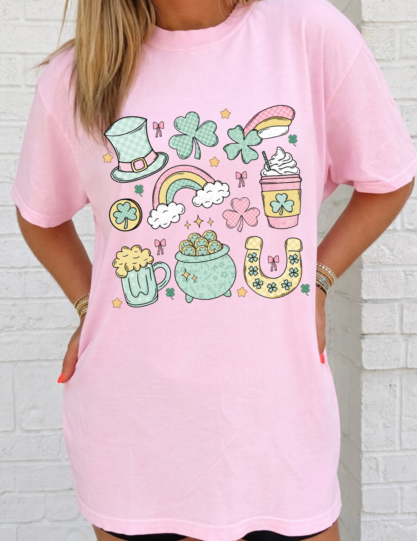 Lucky Charm Collage Tee