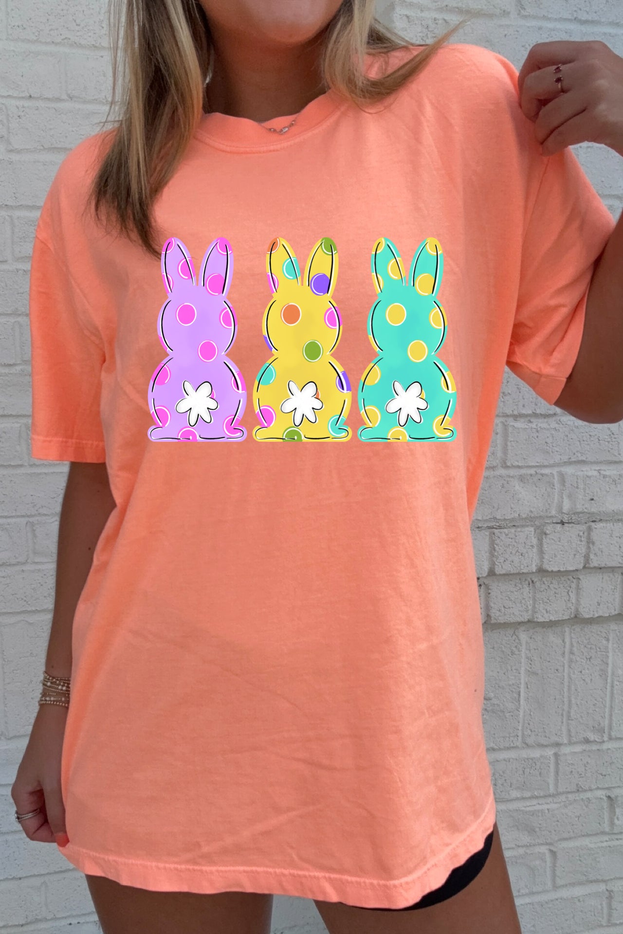 Polka Dot Bunny Trio Tees